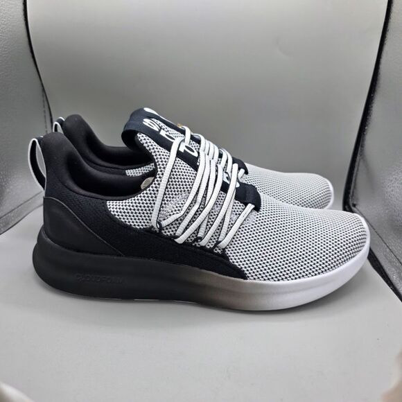 NIB adidas Men\'s Lite Racer Adapt 7.0 Cloudfoam IE6330 White Black Size: 9.5 main image 8